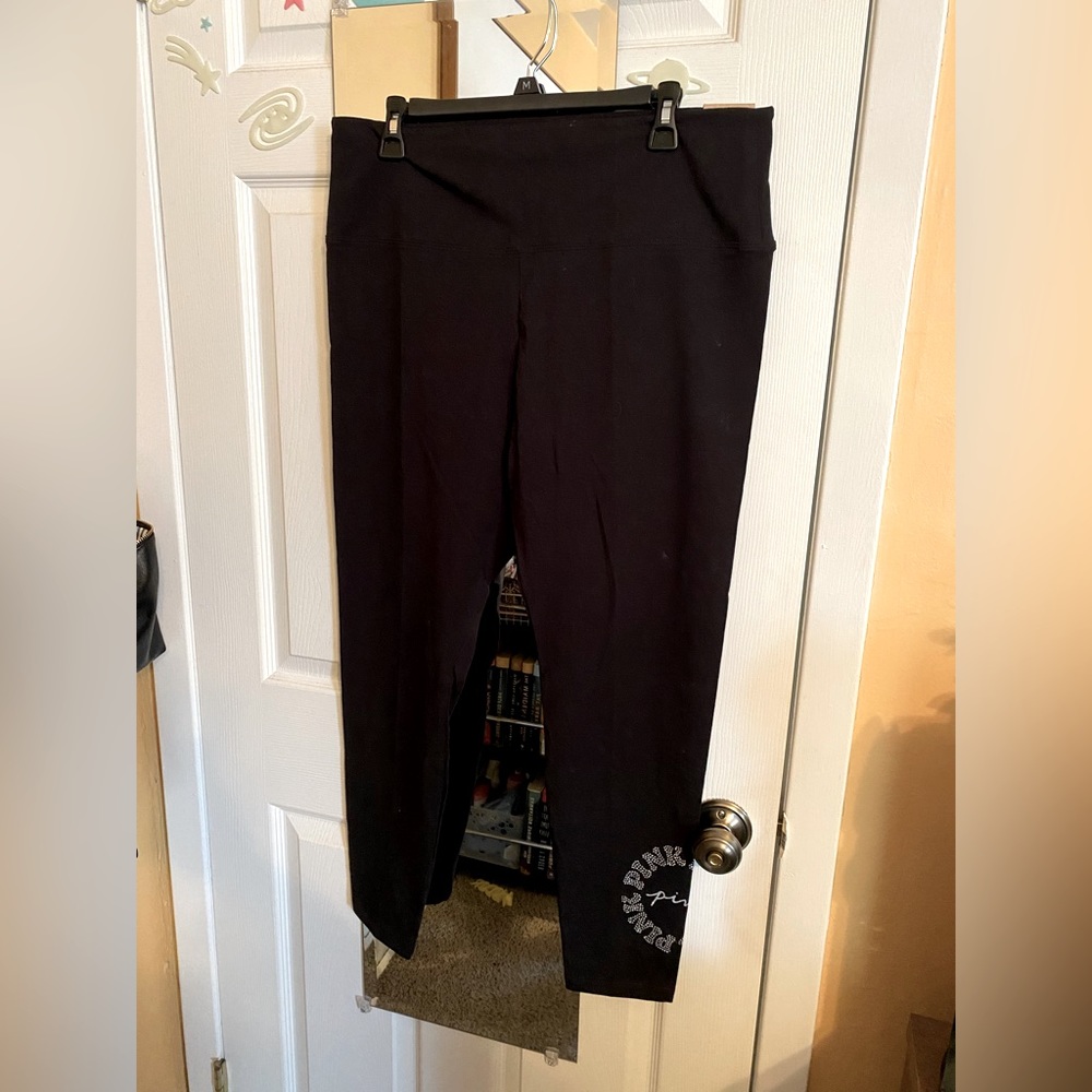 PINK
Cotton High-Waist Leggings Black Size XXL